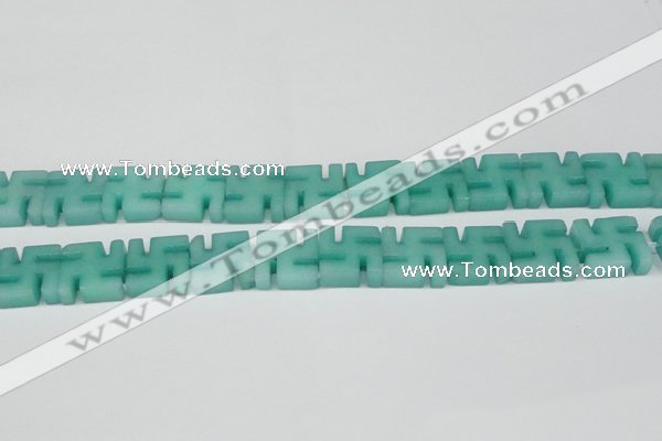 CCN3961 15.5 inches 20*20mm svastika candy jade beads wholesale