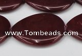 CCN3975 15.5 inches 30*40mm flat teardrop candy jade beads