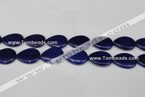 CCN3978 15.5 inches 30*40mm flat teardrop candy jade beads