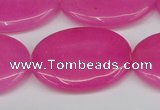 CCN3987 15.5 inches 30*40mm oval candy jade beads wholesale