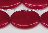 CCN3988 15.5 inches 30*40mm oval candy jade beads wholesale