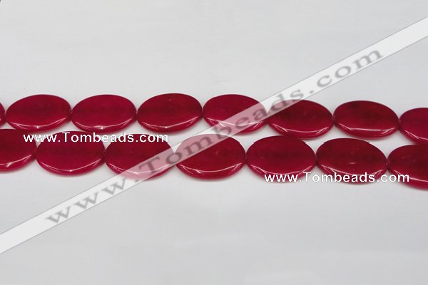 CCN3988 15.5 inches 30*40mm oval candy jade beads wholesale