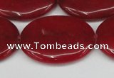 CCN3989 15.5 inches 30*40mm oval candy jade beads wholesale