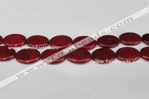 CCN3990 15.5 inches 30*40mm oval candy jade beads wholesale