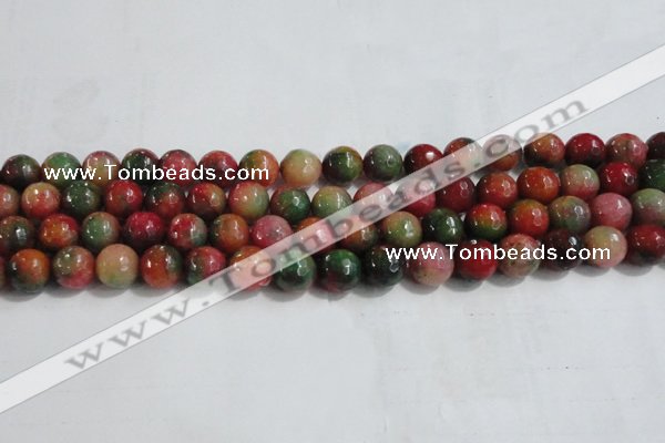 CCN4003 15 inches 10mm faceted round candy jade beads wholesale