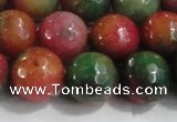 CCN4005 15 inches 14mm faceted round candy jade beads wholesale