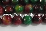 CCN4011 15 inches 8mm faceted round candy jade beads wholesale