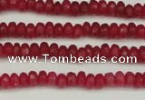 CCN4102 15.5 inches 2*4mm faceted rondelle candy jade beads