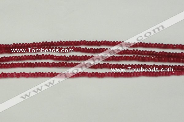 CCN4102 15.5 inches 2*4mm faceted rondelle candy jade beads