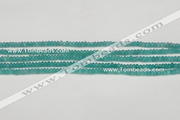 CCN4106 15.5 inches 2*4mm faceted rondelle candy jade beads