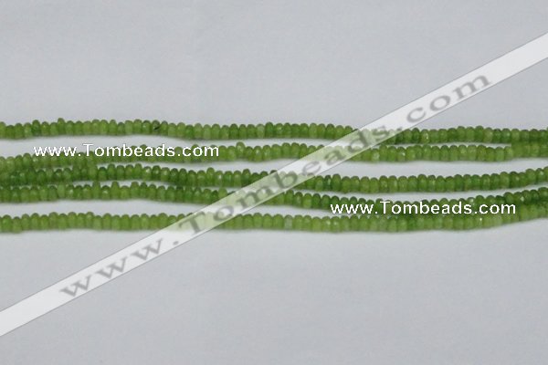 CCN4108 15.5 inches 2*4mm faceted rondelle candy jade beads