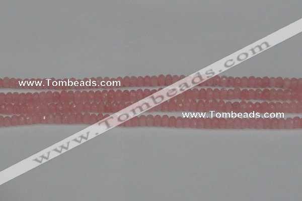 CCN4122 15.5 inches 4*6mm faceted rondelle candy jade beads