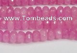 CCN4123 15.5 inches 4*6mm faceted rondelle candy jade beads