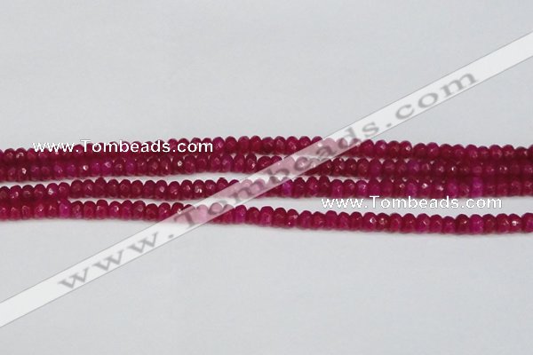 CCN4124 15.5 inches 4*6mm faceted rondelle candy jade beads