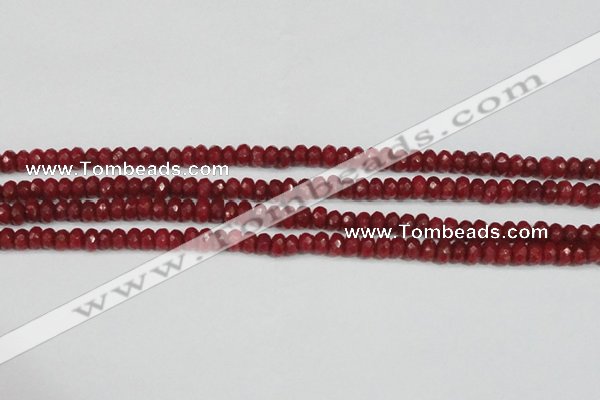 CCN4127 15.5 inches 4*6mm faceted rondelle candy jade beads