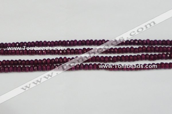 CCN4130 15.5 inches 4*6mm faceted rondelle candy jade beads