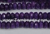 CCN4132 15.5 inches 4*6mm faceted rondelle candy jade beads