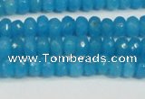 CCN4133 15.5 inches 4*6mm faceted rondelle candy jade beads