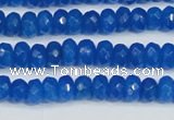 CCN4135 15.5 inches 4*6mm faceted rondelle candy jade beads