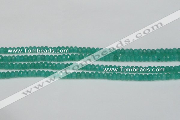 CCN4137 15.5 inches 4*6mm faceted rondelle candy jade beads