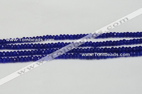 CCN4142 15.5 inches 4*6mm faceted rondelle candy jade beads