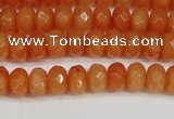 CCN4152 15.5 inches 5*8mm faceted rondelle candy jade beads