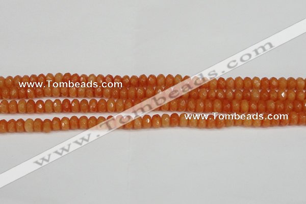 CCN4152 15.5 inches 5*8mm faceted rondelle candy jade beads