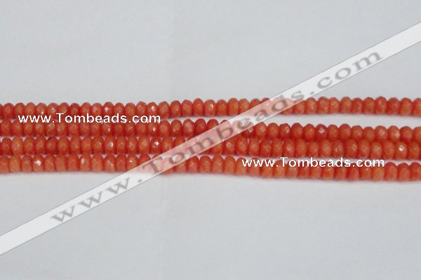 CCN4153 15.5 inches 5*8mm faceted rondelle candy jade beads