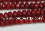 CCN4158 15.5 inches 5*8mm faceted rondelle candy jade beads