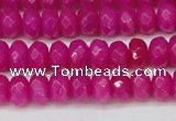 CCN4161 15.5 inches 5*8mm faceted rondelle candy jade beads