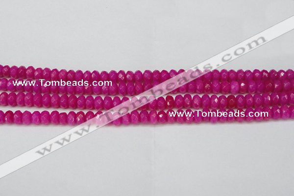 CCN4161 15.5 inches 5*8mm faceted rondelle candy jade beads