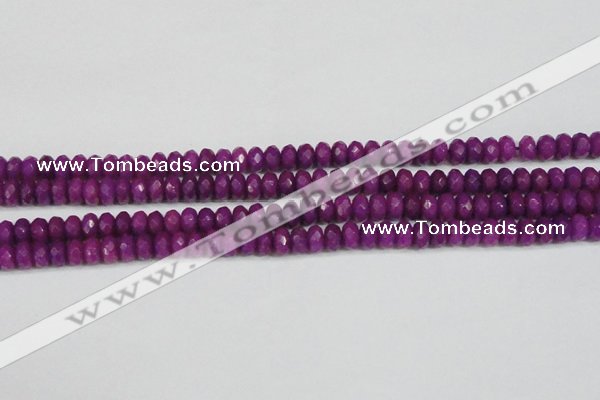 CCN4162 15.5 inches 5*8mm faceted rondelle candy jade beads