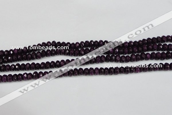 CCN4164 15.5 inches 5*8mm faceted rondelle candy jade beads