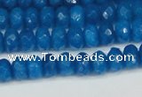 CCN4165 15.5 inches 5*8mm faceted rondelle candy jade beads