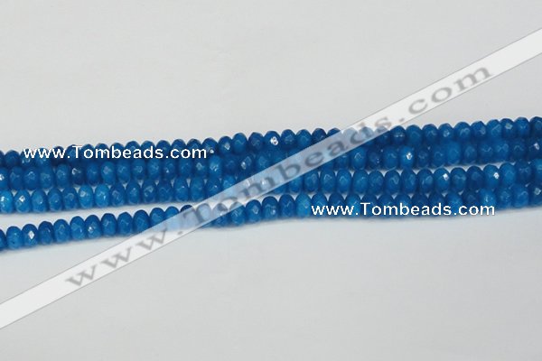 CCN4165 15.5 inches 5*8mm faceted rondelle candy jade beads