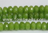 CCN4168 15.5 inches 5*8mm faceted rondelle candy jade beads