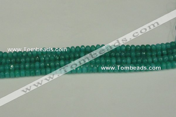 CCN4169 15.5 inches 5*8mm faceted rondelle candy jade beads