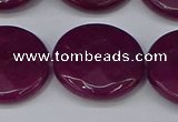 CCN4183 15.5 inches 20mm faceted coin candy jade beads wholesale