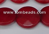 CCN4186 15.5 inches 20mm faceted coin candy jade beads wholesale