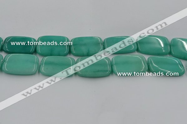 CCN4207 15.5 inches 30*40mm rectangle candy jade beads wholesale