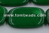 CCN4212 15.5 inches 30*40mm rectangle candy jade beads wholesale