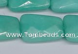 CCN4254 15.5 inches 18*25mm faceted trapezoid candy jade beads