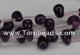 CCN432 15.5 inches Top-drilled 6*9mm teardrop candy jade beads