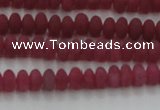 CCN4501 15.5 inches 3*5mm rondelle matte candy jade beads