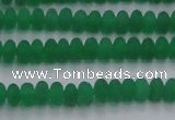 CCN4503 15.5 inches 3*5mm rondelle matte candy jade beads