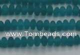 CCN4505 15.5 inches 3*5mm rondelle matte candy jade beads