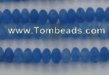 CCN4506 15.5 inches 3*5mm rondelle matte candy jade beads