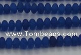 CCN4507 15.5 inches 3*5mm rondelle matte candy jade beads