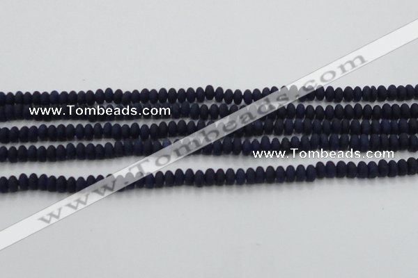 CCN4508 15.5 inches 3*5mm rondelle matte candy jade beads