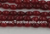 CCN4520 15.5 inches 4*6mm rice candy jade beads wholesale